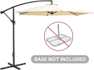 Cantilever Hanging Umbrella Rotation Patio Offset Umbrella without Weight Base