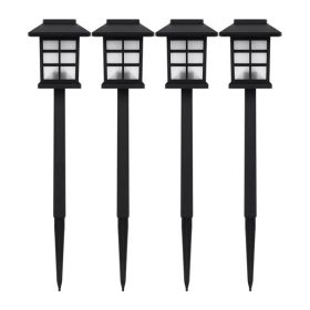 4PCS Solar Garden Lights Outdoor Waterproof Landscape LED Lights Pathway Yard