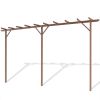 WPC Pergola 157.5"x15.7"x76.8" Brown