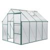 6x8 Hybrid Polycarbonate Greenhouse Green