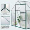 6x8 Hybrid Polycarbonate Greenhouse Green