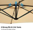 Cantilever Hanging Umbrella Rotation Patio Offset Umbrella without Weight Base
