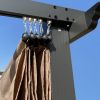 13 x 10 Ft Outdoor Patio Retractable Pergola; Beige