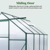 6x8 Hybrid Polycarbonate Greenhouse Green