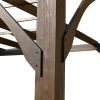 Cedar Wood Pergola, Wind Secure, Strong, Quality Made, Rot Resistant, Concrete Anchors, Spacious for Outdoor Patio, Deck