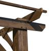Cedar Wood Pergola, Wind Secure, Strong, Quality Made, Rot Resistant, Concrete Anchors, Spacious for Outdoor Patio, Deck