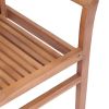 Dining Chairs 6 pcs with Anthracite Cushions Solid Teak Wood