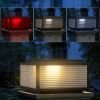 Solar Powered Post Cap Lights for Pillars, Modern Outdoor Post Lights