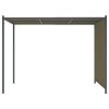Garden Pergola with Retractable Roof 9.8'x9.8' Taupe 0.6 oz/ft²