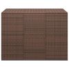 Patio Cushion Box PE Rattan Brown