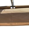 13 x 10 Ft Outdoor Patio Retractable Pergola; Beige