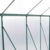 6x8 Hybrid Polycarbonate Greenhouse Green
