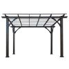 Cedar Wood Pergola, Wind Secure, Strong, Quality Made, Rot Resistant, Concrete Anchors, Spacious for Outdoor Patio, Deck