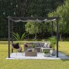 10*10ft Outdoor Pergola Grey