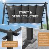 10*10ft Outdoor Pergola Grey