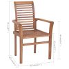Dining Chairs 6 pcs with Anthracite Cushions Solid Teak Wood