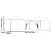Party Tent with 8 Mesh Sidewalls Blue 29.5'x13.1' HDPE