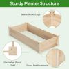 Fir Wood Wooden Square Wood Planter Box for Garden