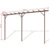 WPC Pergola 157.5"x15.7"x76.8" Brown
