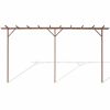 WPC Pergola 157.5"x15.7"x76.8" Brown