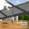 10*10ft Outdoor Pergola Grey